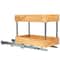 Household Essentials Glidez Wood 2-Tier Cabinet Organizer